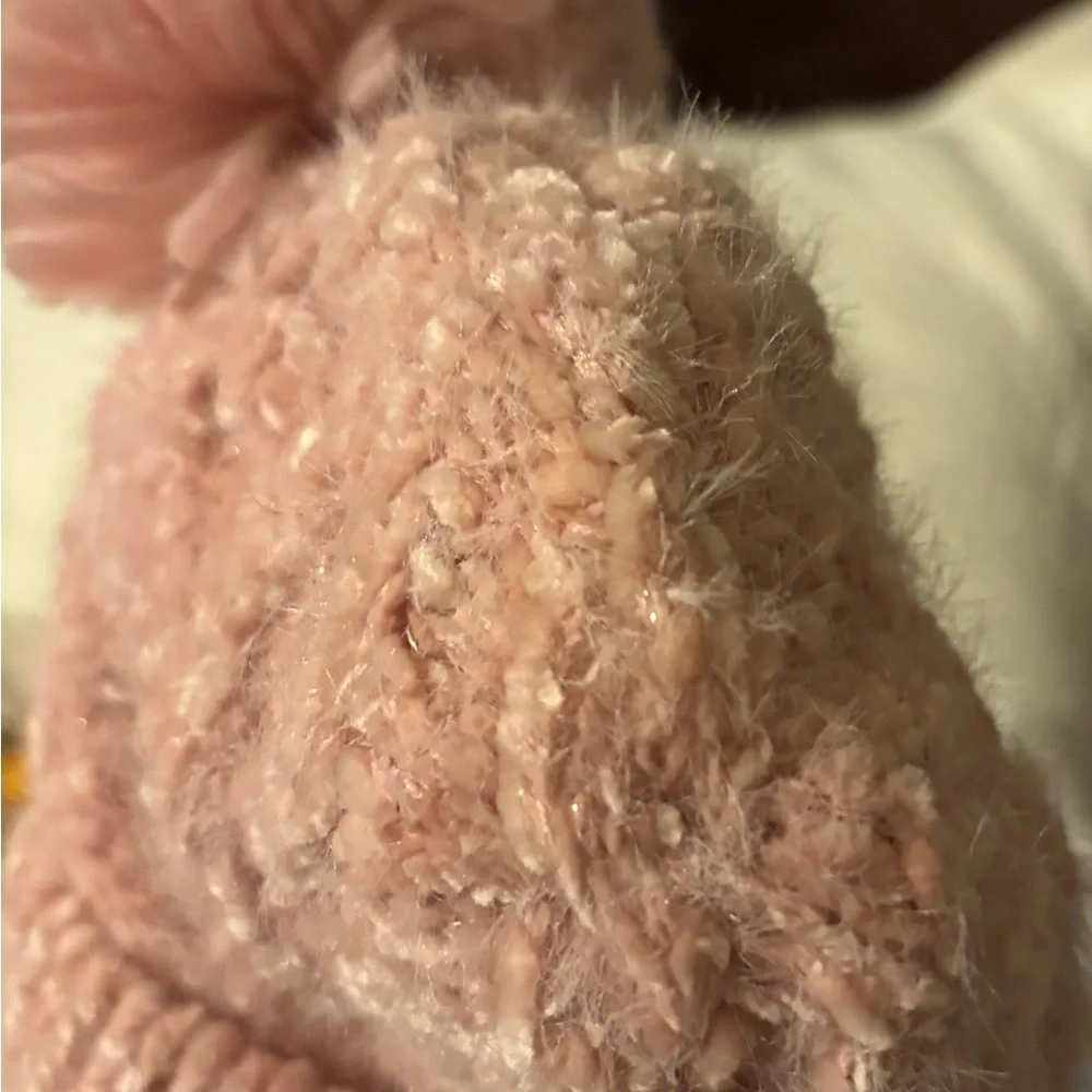 The Children's Place Pink Knit Pom-Pom Hat